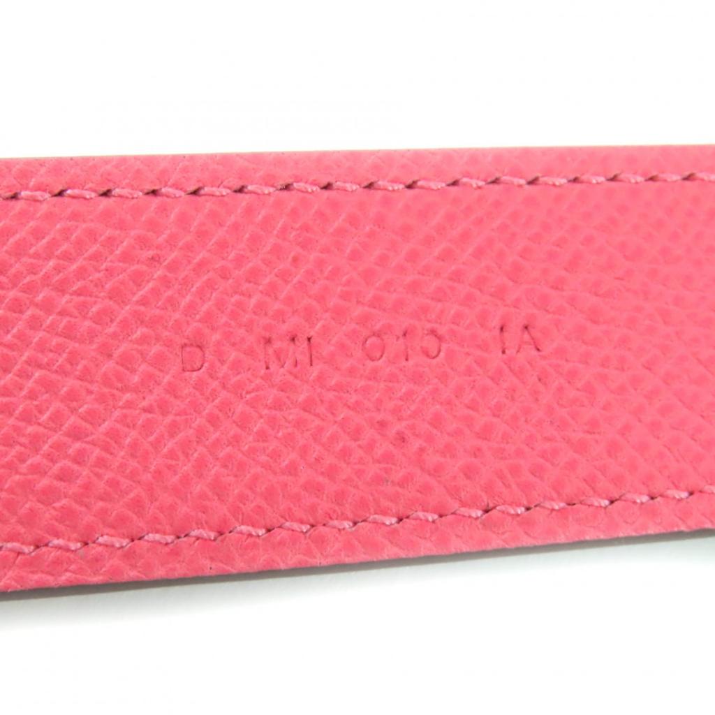 Great HERMES Shoulder Strap Bandouliere Trace Cuir Epsom Leather Women Used