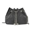 APOSITV Sparkly Shoulder Bag for Women with Silver Chain and Rhinestones for Party Wear