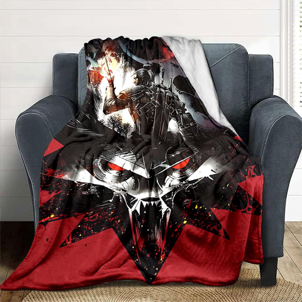 Dark Hero Rising Shadows Unite Flannel Blanket Super Soft Warm Cozy Blanket For Sofa Bed Office Travel Allseason Home Decor Gift