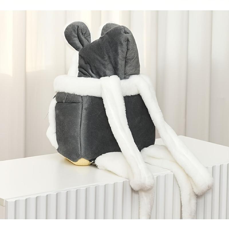 1 szt. przenośny zimowy ciepły plecak dla kota i małego psa z miękką polarową podszewką, ergonomiczną konstrukcją i systemem pasów bezpieczeństwa