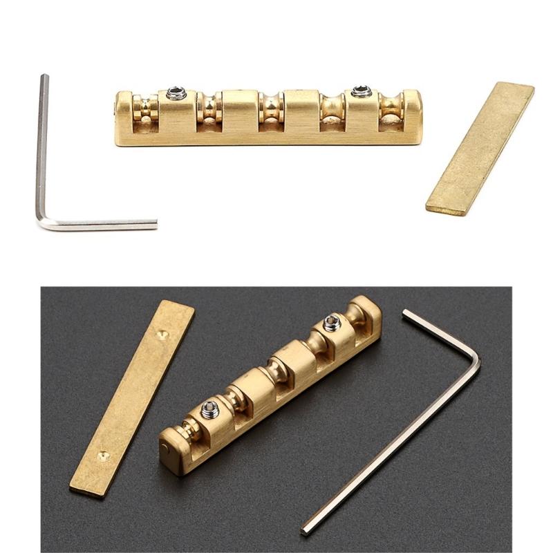 5 String Basses Nut Height Adjustable Brass Roller Nut Split Regulation Part