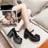 Fashion New Fashion Platform Pumps for Women Super High Heels Buckle Strap Mary Jane Shoes Woman 2025 New Thick Heel Party Shoes Ladies