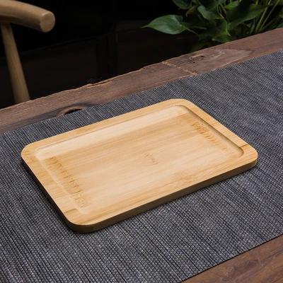 Bamboo Tea Tray Drainage Water Storage Kungfu Tea Set Living Room Coffee Table Drain Tray Storage Supplies Melamine Tea Tray
