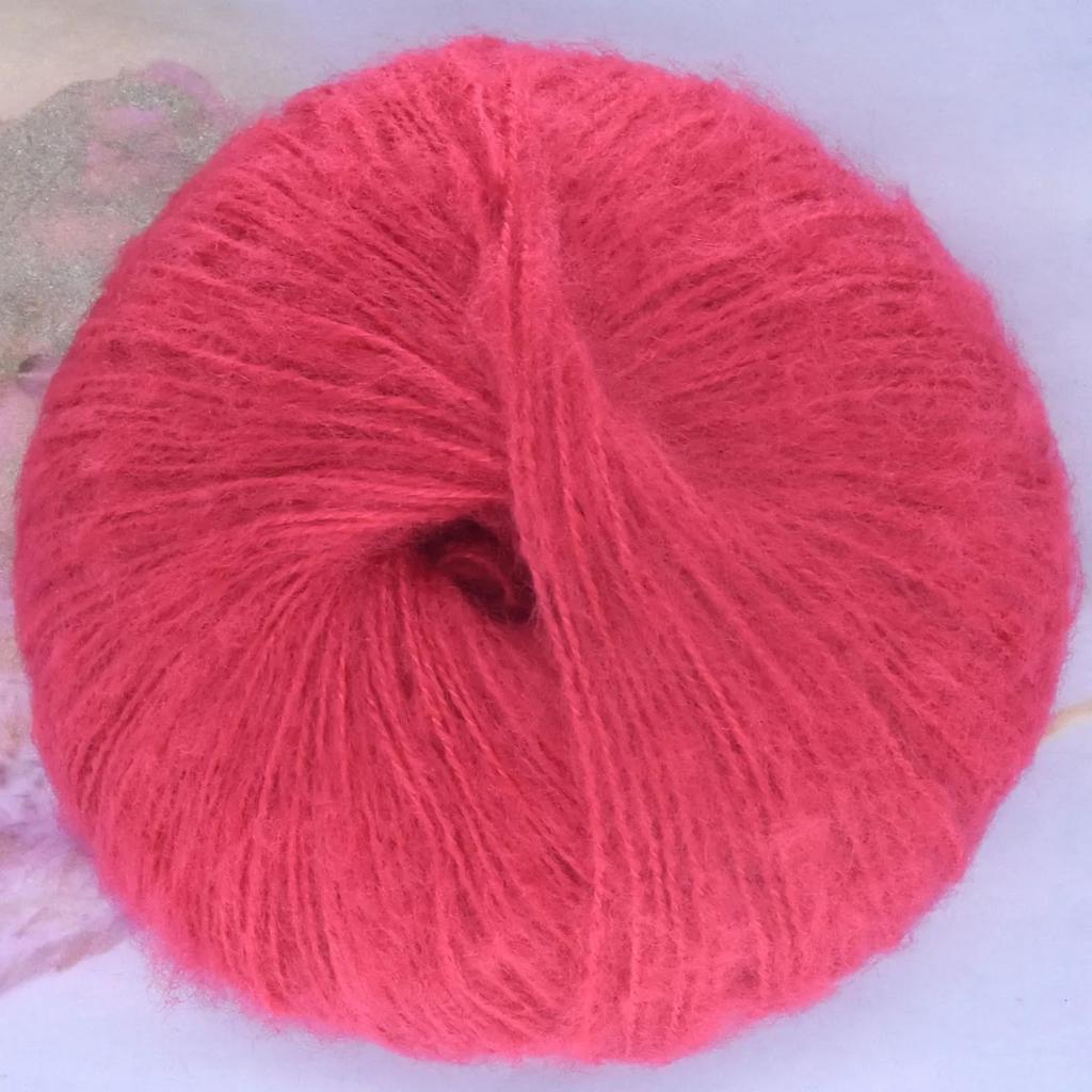25g Soft 40% Acrylic 60% Mohair Yarn 160m/175yd Plush Yarn Hand Knitting Crochet Sewing DIY Shawl Scarf Thread