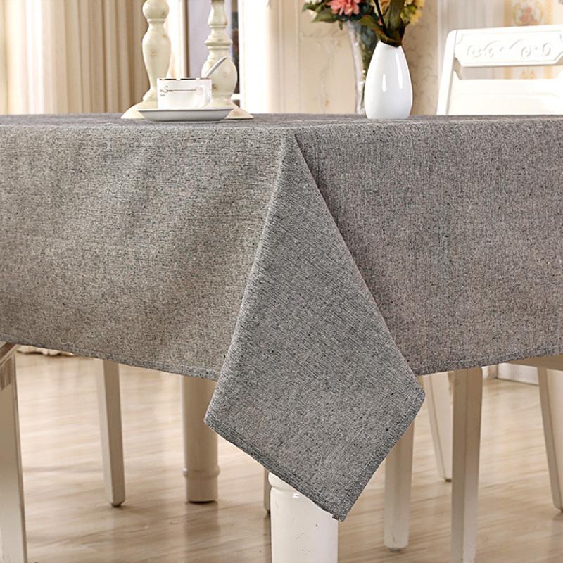 Modern Rectangular Cotton Linen Tablecloth Desktop Protective Cover Cloth Home Oil-proof Dust-proof Decoration Tablecloth