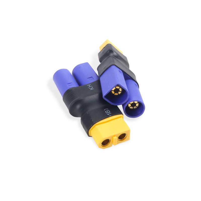 XT60 Male to EC5 Female & EC5 Male to XT60 Female RC Battery Adapter for Airplanes