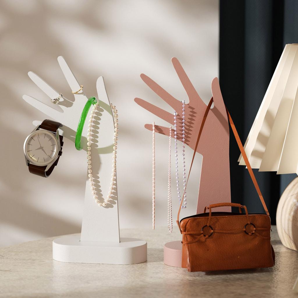 Elegancki Manekin Damskiej Ręki Stojak Ekspozycyjny do Przechowywania Biżuterii Akcesorium do Prezentacji Naszyjników Organizacja Domowa