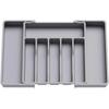 Plastic Multifunctional Drawer Organizer for Kitchen Counter Utensils Adjustable Kitchen Storage Organizer Tray  Decorative Tray