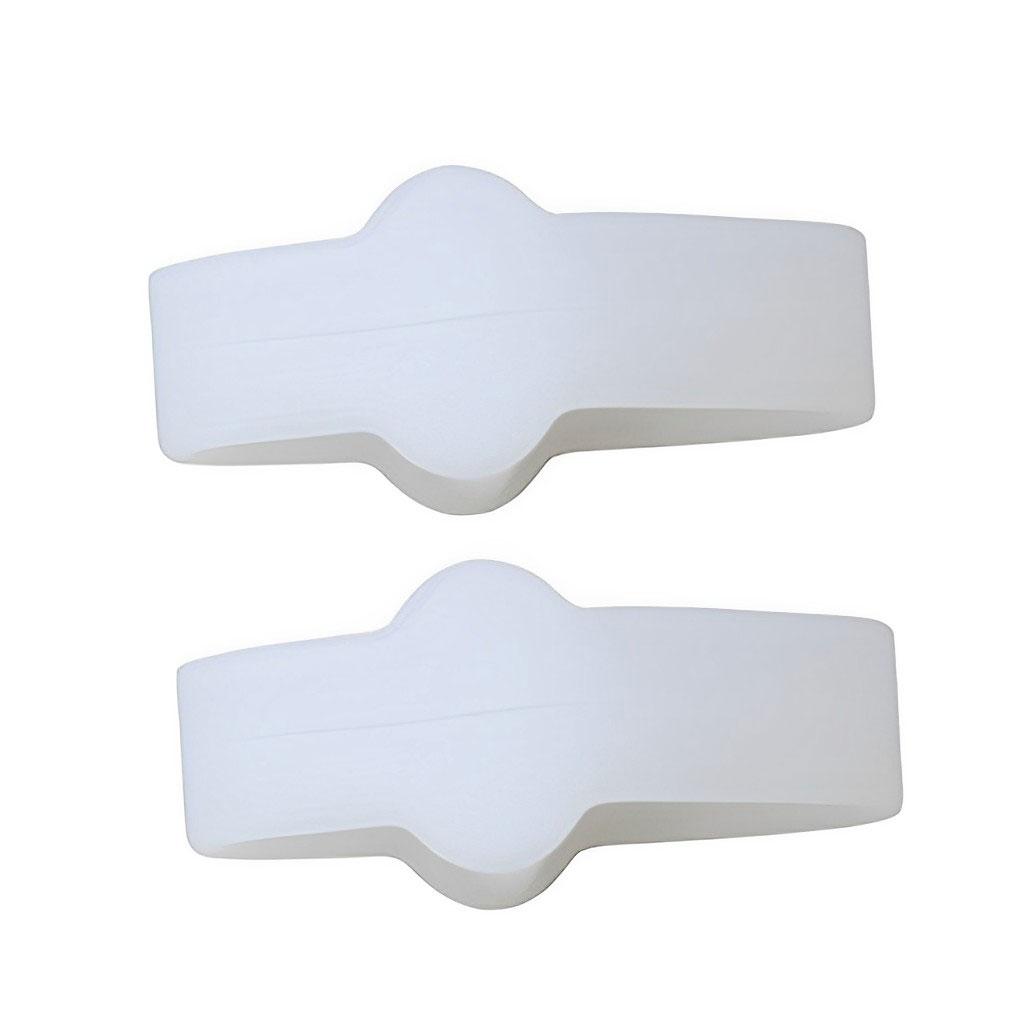 1 пара силиконовых разделителей для большого пальца ноги, корректор, портативный, регулируемый, дышащий, выпрямитель пальцев, разделитель, аксессуары для ухода за ногами s