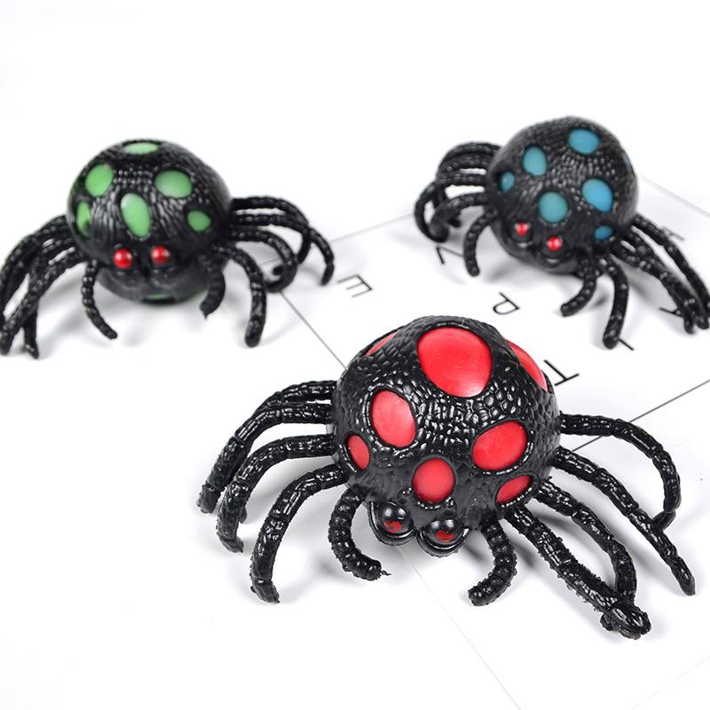 Halloween Spider Creative Trick Vent Spider Simulation Spider Vent Decompression Ball Toy