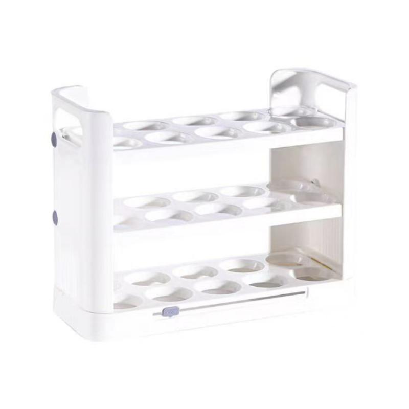 Egg Storage Box New Can Be Reversible Three Layers Of 30 Egg Tray Refrigerator Organizer Food Containers Kitchen Storage Boxes