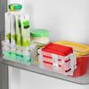 Refrigerator Side Door Telescopic Storage Box Cheese Slices Organize Case Snap Type Seasoning Bag Sorting Box Storage Rack