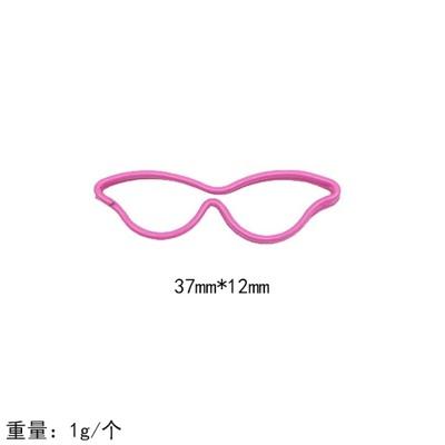 10pcs Colorful glasses, creative paper clips, paper clips, accessories, student office supplies, plastic wire, metal