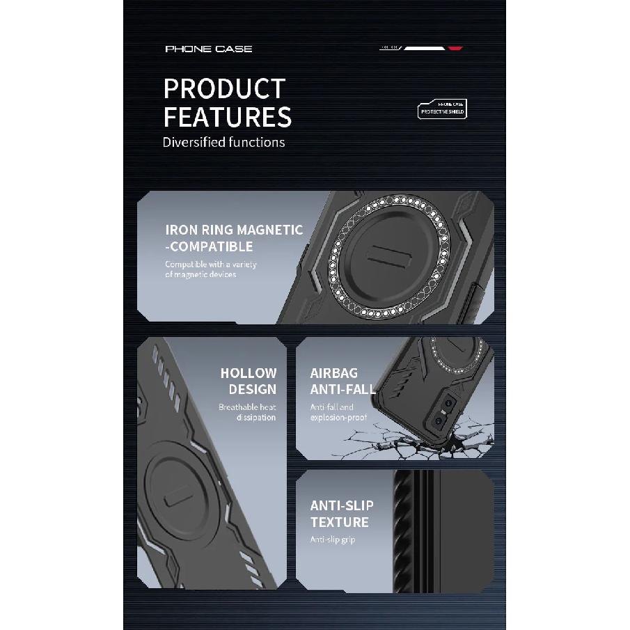 Magnetic Phone Case For Infinix GT 30 PRO 5G Hot 50 Pro 4G note 50S 60 Heat Dissipation Shockproof Non-Slip Protection Cover