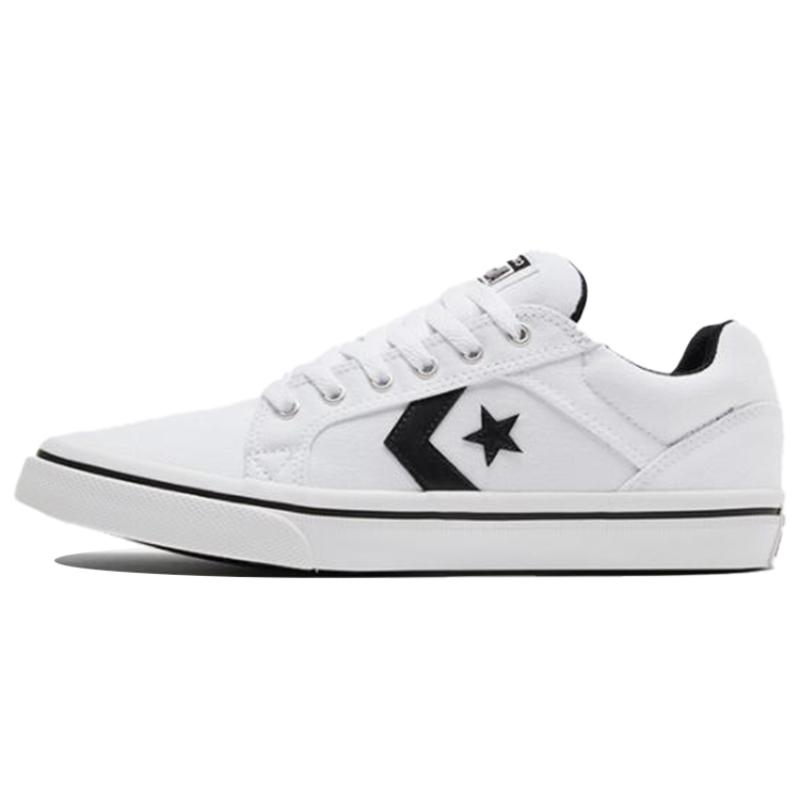 

Converse El Distrito 2.0 Ox Synthetic Leather Comfortable Non-slip Wear-resistant Low-top Sneakers Unisex White and Black 35.5
