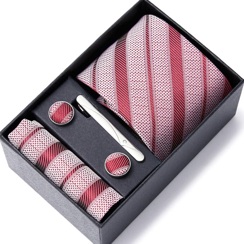 Men's Six-Piece Tie Set for Business and Weddings