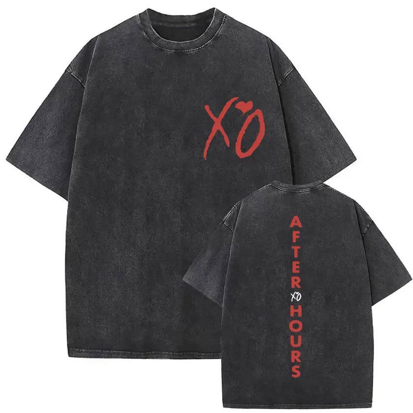 Hot Sale The Weeknd Vintage Graphic T Shirts Harajuku Music YK Short Sleeve Tshirt Unisex Gothic Casual Crewneck Tshirts