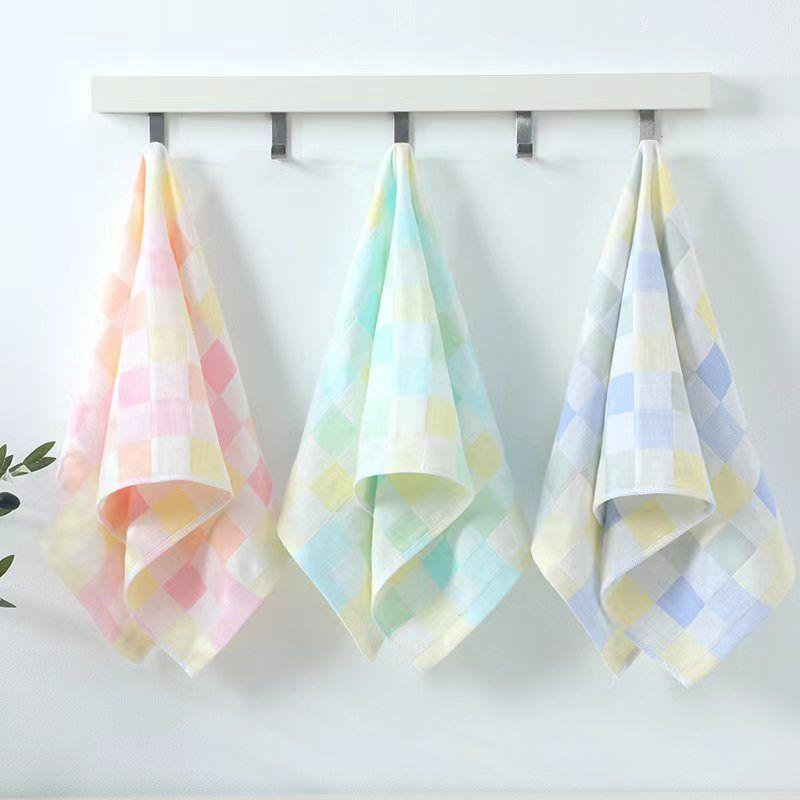 Cotton Gauze Towel for Household Use Adult Face Wash Double-layer Bath Towel Summer Thin, Soft