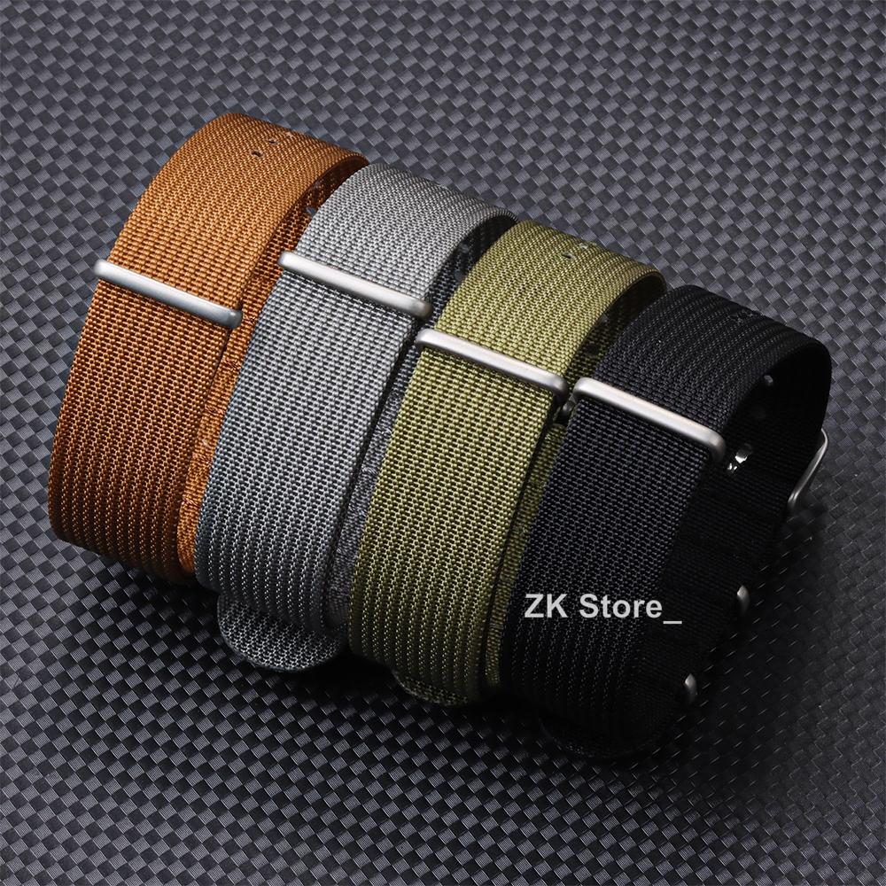 18mm 20mm 22mm Ribbed Watch Strap Nylon Watch Straps Braid Ballistic Fabric Watchband Accessories for Military Sport Watch Band