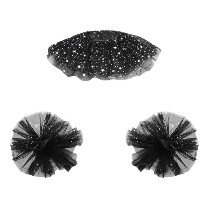 Ренессансный Тюлевый Воротник-жабо с Рюшами, Манжеты, Нарукавник, Чокер-воротник Клоуна, Сетчатый Браслет с Рюшами, Нарукавник для Женщин 1 чёрный