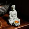 Household Aromatherapy Decorations New Chinese New Ornaments Living Room Zen Tea Desktop Crafts Small Sitting Buddha Sculpture