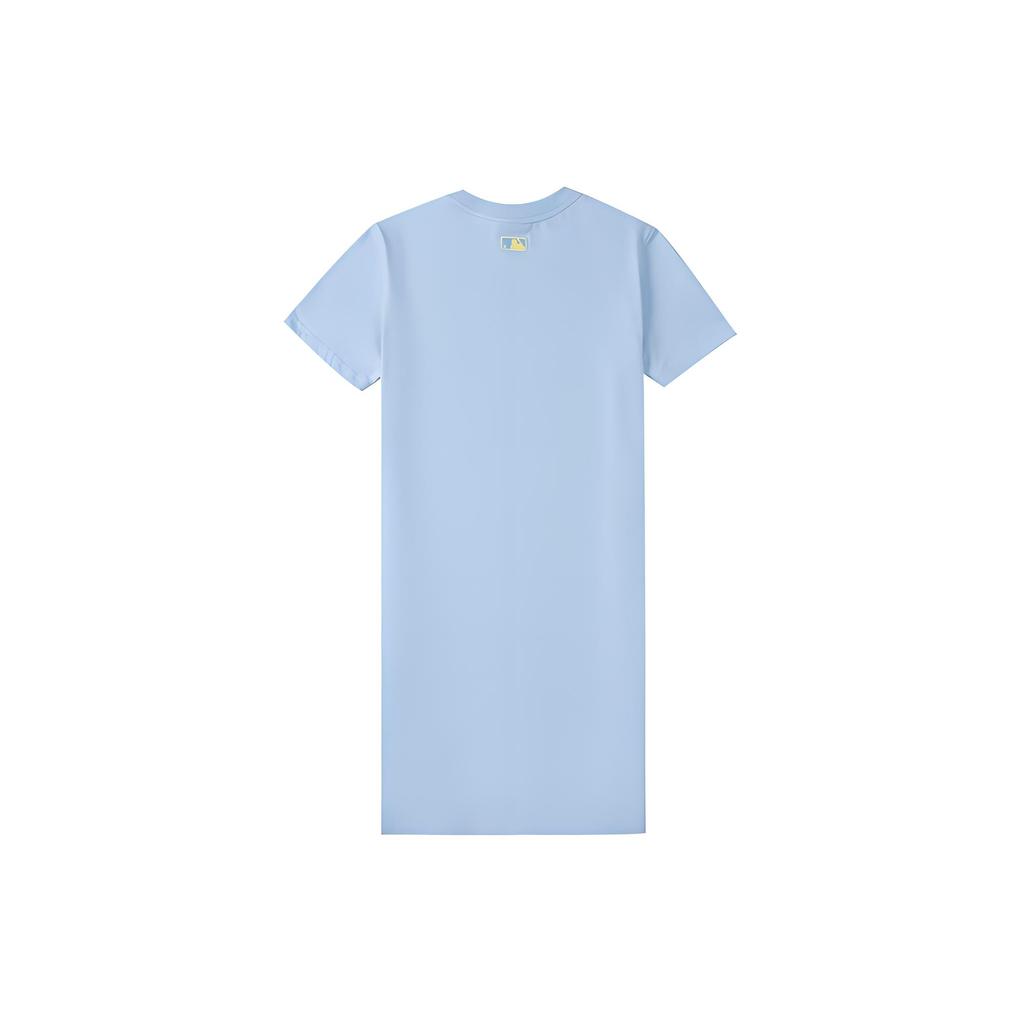 New MLB Short Sleeved Dress Women's Blue 3FOPEC123-50BLL