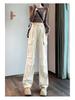 Women's High Waist Cargo Pants - Straight & Wide Leg Options for Spring/Autumn Climbing and Sports.