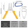 Miter Spring Clamps and Pliers Kit Woodworking Spring Clamp with Storage Ring for Picture Frames Molding,Wood Trim,Moldings