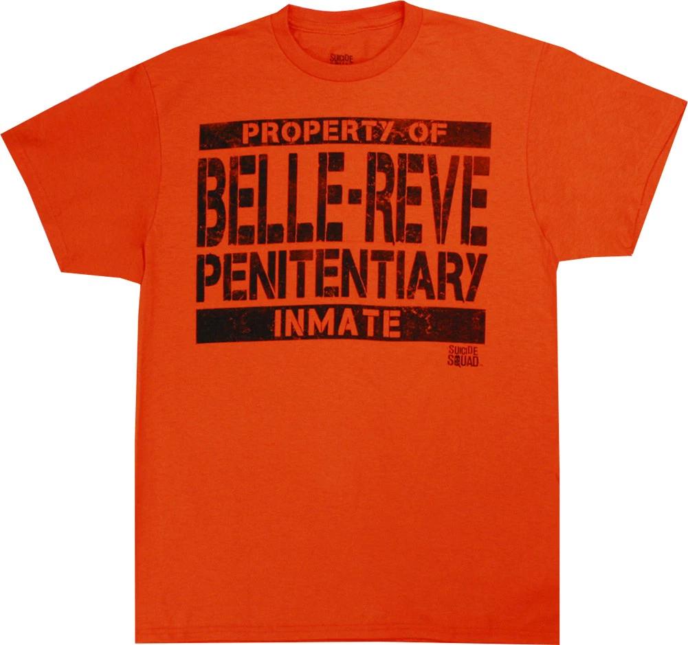 Suicide Squad Property of Belle Rev Penitentiary Men s Short Sleeve T-Shirt 4XL