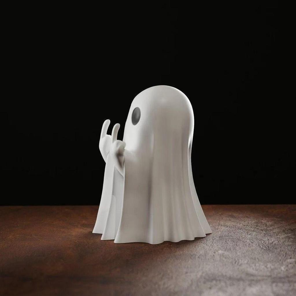 Christmas Middle Finger Ghost Ornament - Cute Holiday Decoration for Friends