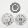 Cooktop Burners Head Set with Divider and Base Efficient Combustion Metal Construction Stable Design for Home Kitchens