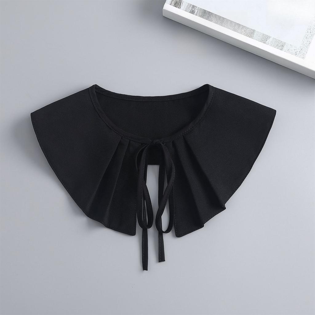 Women Lace Shirt Detachable Collar Wraps Blouse Tops Lapel Fake Collar Shawls Ladies Dress Small Cape Fuax Cols Decor