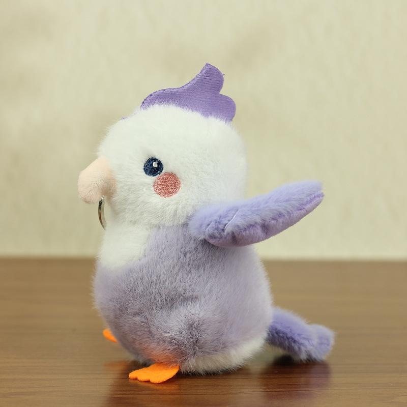 Internet Celebrity Penguin Parrot Chicken Plush Toy Bag Pendant - Cute School Bag Plush Doll Birthday Gift