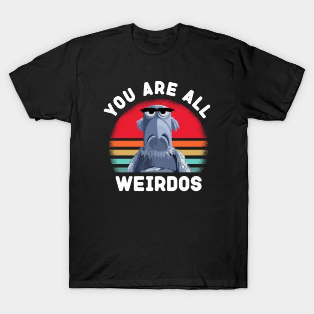 

Men Black Print T-shirt Sam The Eagle You Are All Weirdos No-Cut Transfer Paper Print Cotton Tshirt 4XL чорний