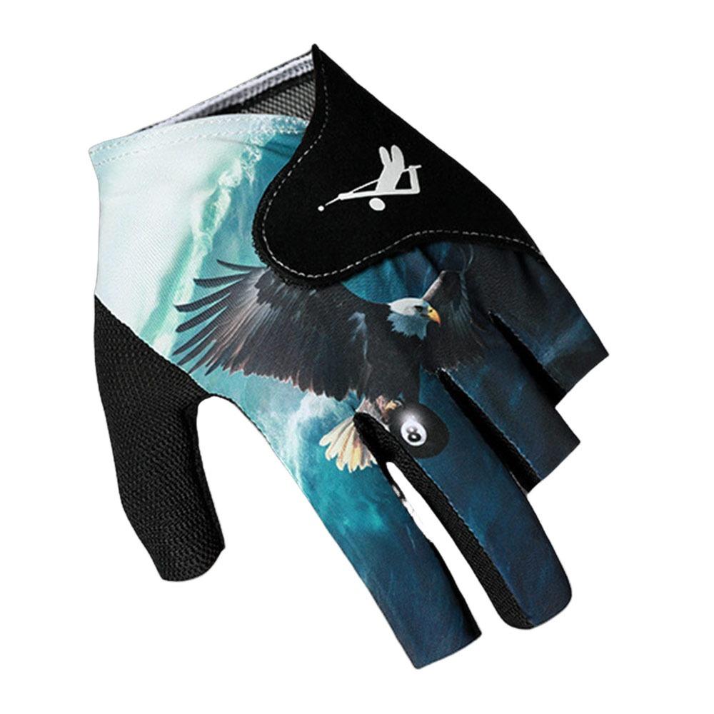 Elastic Half Fingers Glove Left Hand Billiard Training Gloves  Fitness Accessories
