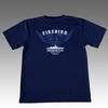 [Fuji Uniforms] Japan Self-Defense Force T-Shirt (Training Ship Shimakaze Type 2) JMSDF Quick-Drying Short Sleeve FireBird Shimakaze (NV, 3L)