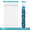 10 stuks Plastic Transparante Snack Hangstrips Universeel Gemakswinkel Schap Voedsel Display Hangers Opvouwbare Winkel Clipstrips