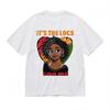 Women's Natural Hair Power Tee Graphic Unisex White 100% Cotton Summer T-Shirt Mens Womens Tees Top