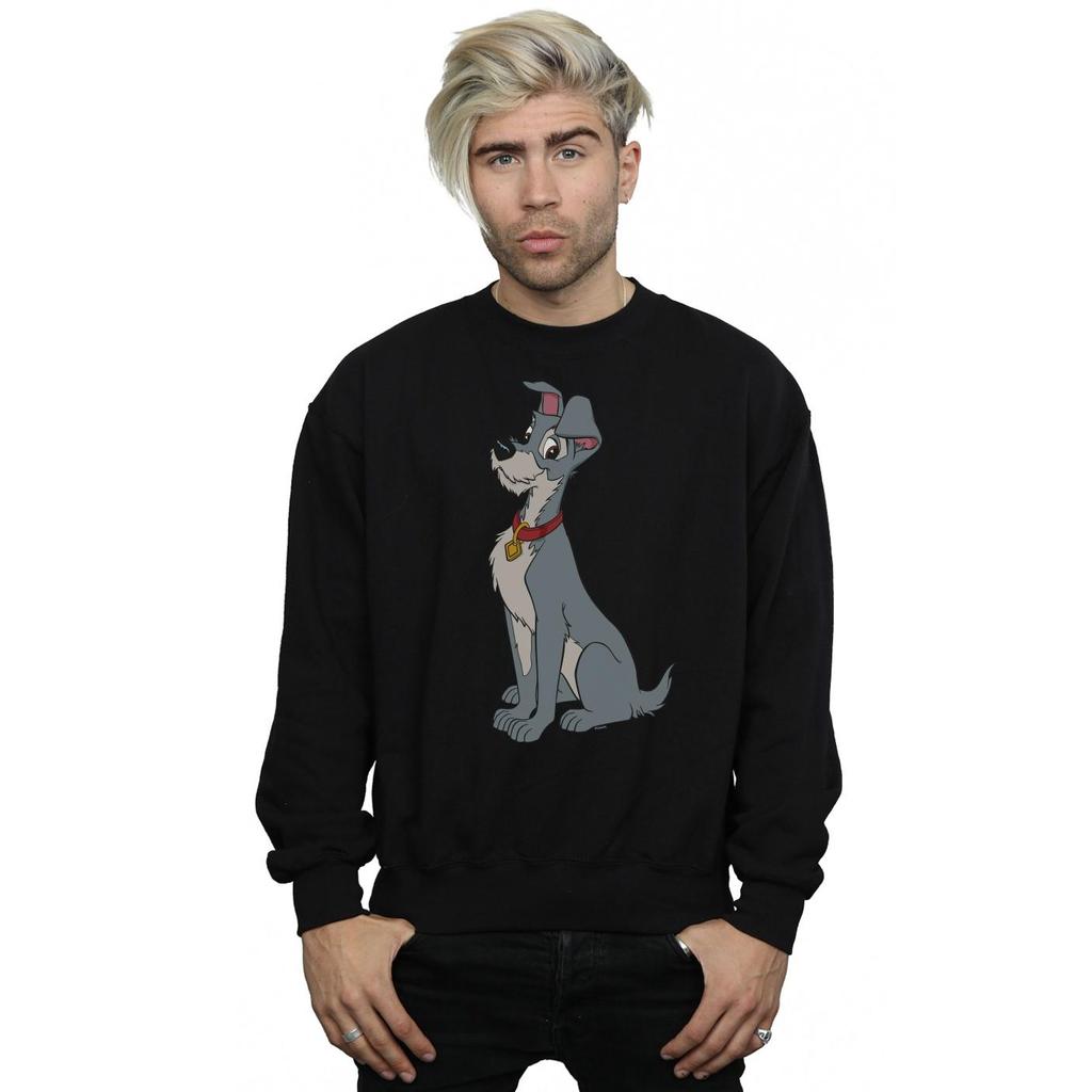 Disney Mens Lady And The Tramp Spaghetti Heart Sweatshirt