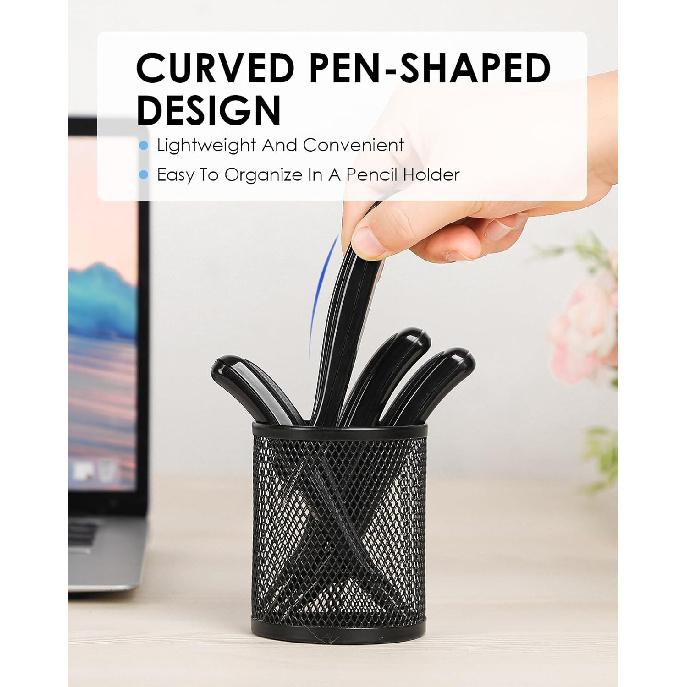 KTRIO Magnetic Staple Remover Tool 4 Pack, Professional Stapler Removers Flat Staple Puller Stick for Classroom, Office, Home, Classic Black