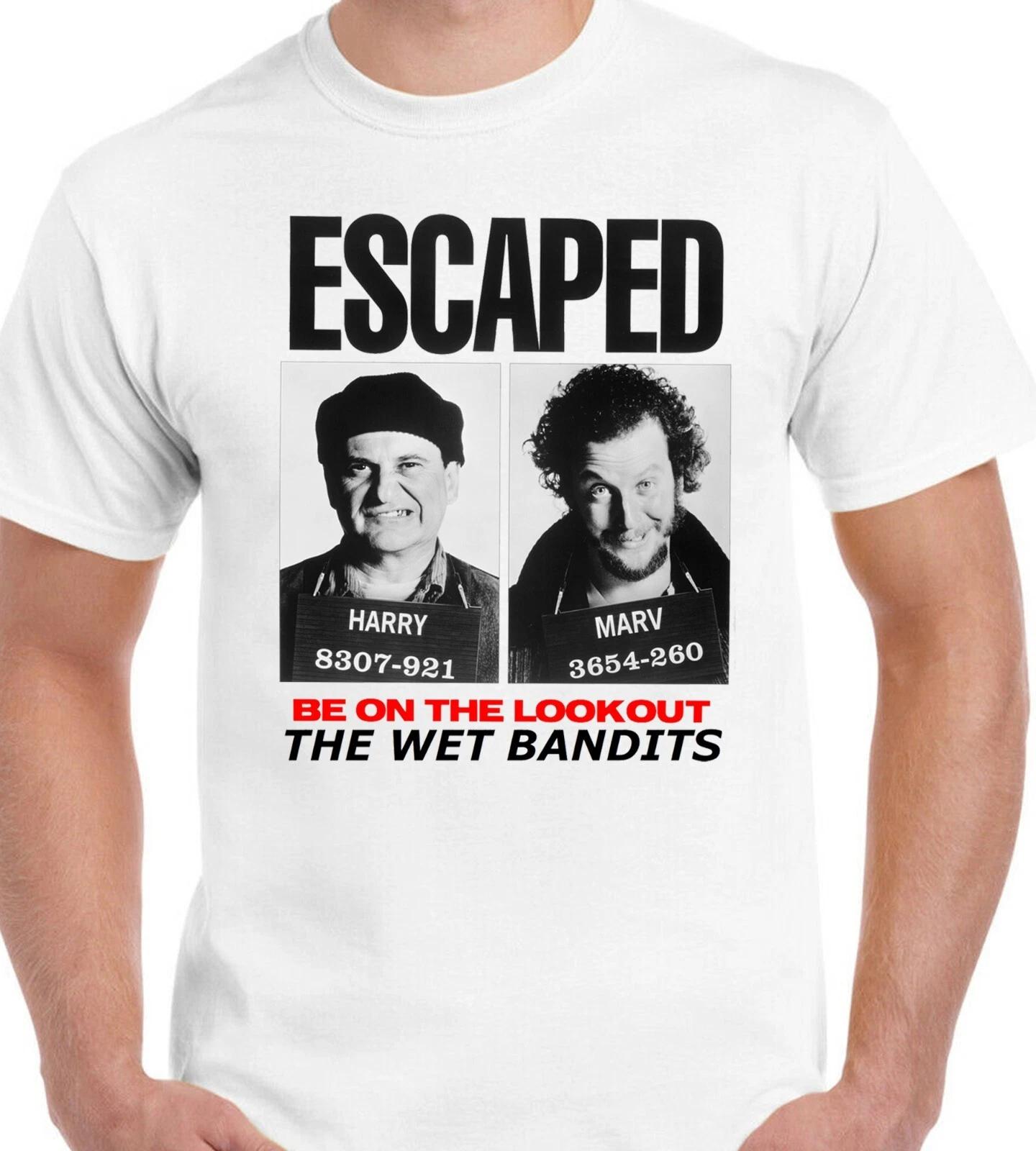 T-Shirt Men s The Wet Bandits Home Alone Movie Retro Funny Christmas Xmas 2XL