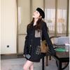 Woolen French-style Black Coat for Women, with A Sense of Design and Style, Perfect for Spring