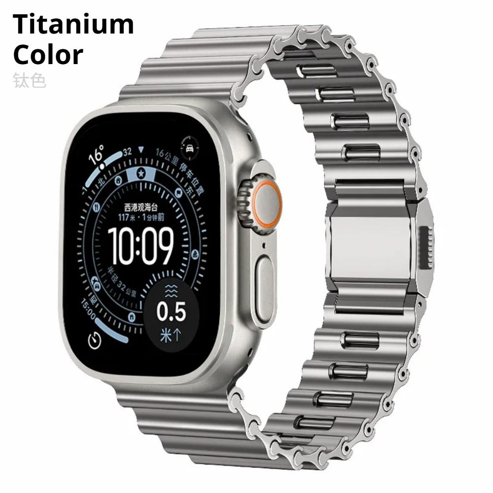 

Ocean Magnetic Strap for Apple Watch Ultra 2 3 Band 49mm 9 8 7 45mm 44mm Stainless Steel Bracelet IWatch Series11 S10 46mm Wristband 42mm 44mm 45mm