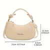 Women's Adjustable Crossbody Bag, Elegant Minimalist Handbag with Zipper Closure, Multi-Color Options for Daily Use & Parties