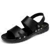 Summer Men'S Sandals Newest Peep-Toe Youth Black Slippers Beach Cool Antiskid 2022 Newest Male Casual Shoes For Man Big Size 47 51 52
