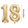 28 Pcs Birthday Decoration Set Foil Balloon Green Gold White Birthday Decorations Happy Birthday Banner, Balloons, Pennants kit