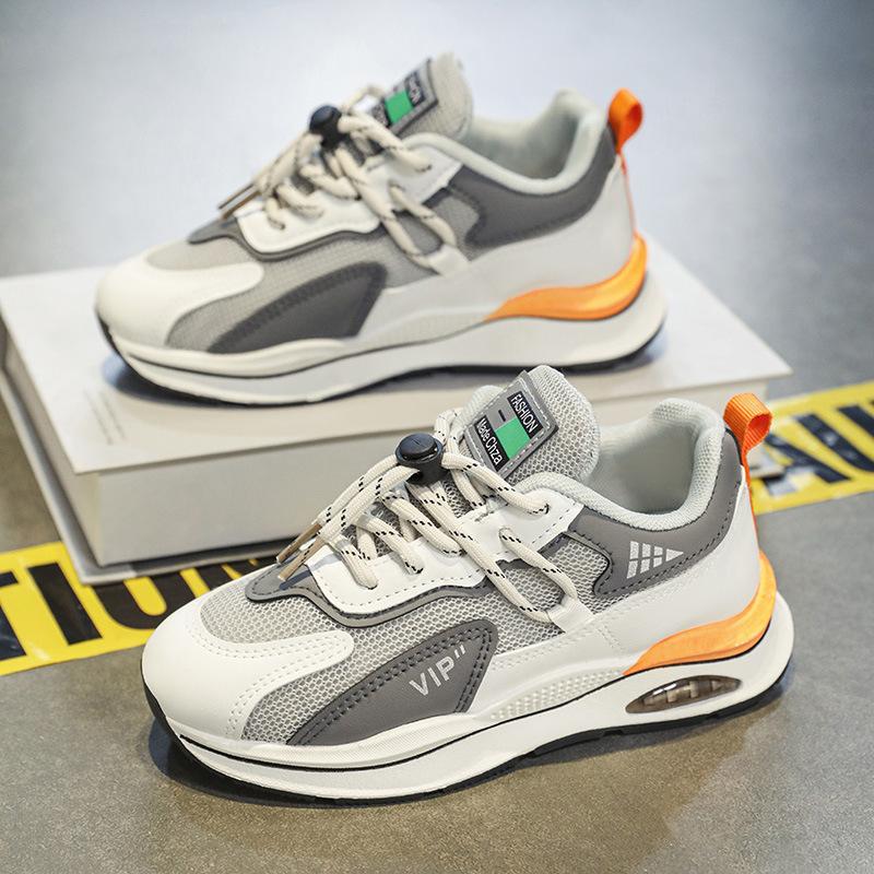 New Children's Sports Shoes Boys and Girls Shoes Soft-soled Breathable Mesh Shoes Dad Shoes Casual Running Shoes