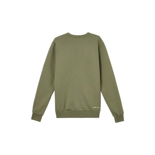 Nike Comfortable Logo Crewneck Pullover Sports Long-Sleeve Sweatshirt Men Green