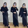 2025 Autumn Women's Fashion: Casual Knitted Sweater Coat & Dress Set