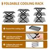 Collapsible 3-Tier Cooling Rack, Nonstick Expandable Stand for Cakes, Cookies, Pastries - Space Saving, Easy Storage
